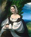 コレッジョ『貴婦人の肖像』1517年頃-1520年頃